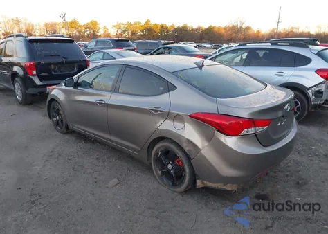 2013 Hyundai Elantra Gls z USA, uszkodzony, nr VIN 5NPDH4AE9DH350120